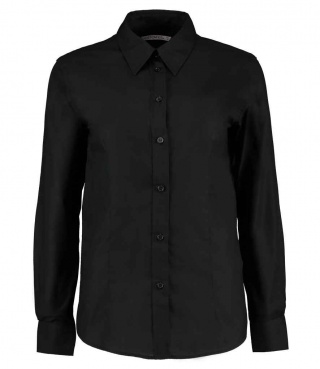 Kustom Kit K361  Ladies Long Sleeve Tailored Workwear Oxford Shirt